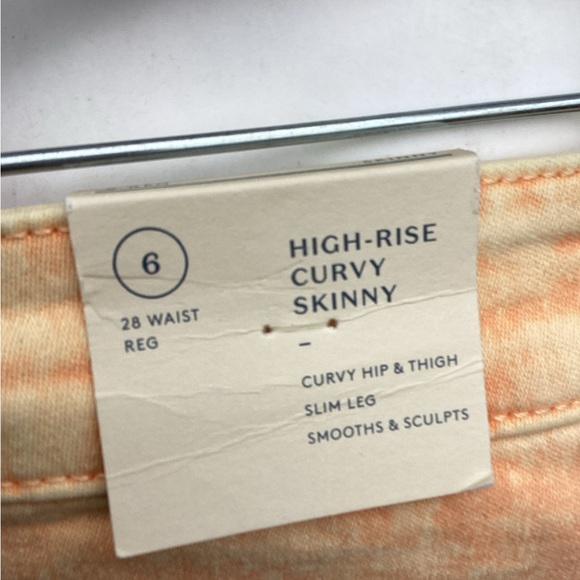 UNIVERSAL THREAD Women's High Rise Skinny Stretch Jeans Orange Acid Wash  6/28 - Picture 2 of 5